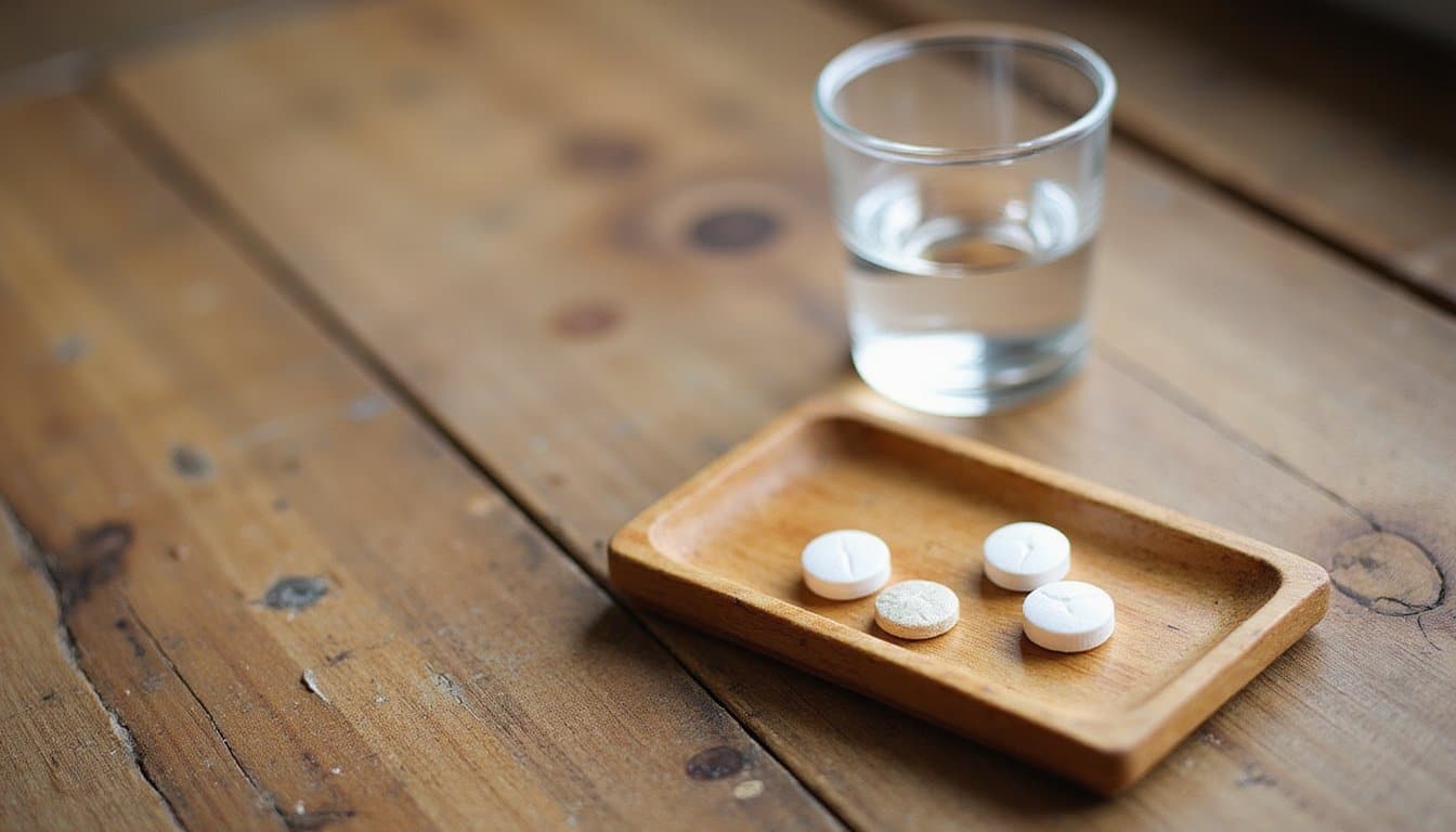 pills and glass of water