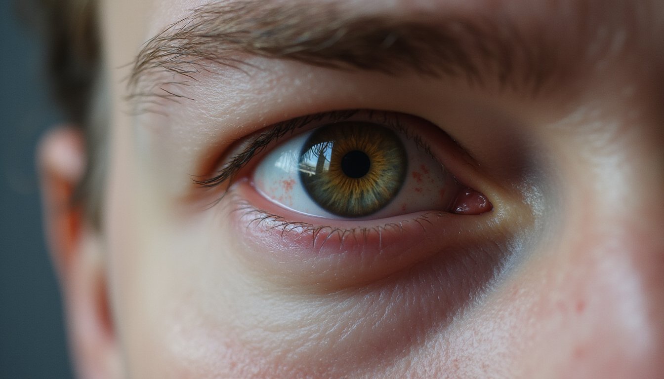 cocaine causes eye redness